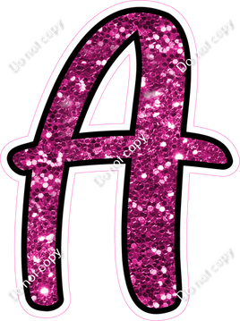 CUL 23.5" Individuals - Hot Pink Sparkle A