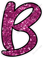 CUL 23.5" Individuals - Hot Pink Sparkle B