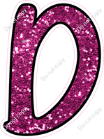 CUL 23.5" Individuals - Hot Pink Sparkle D