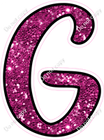 CUL 23.5" Individuals - Hot Pink Sparkle G