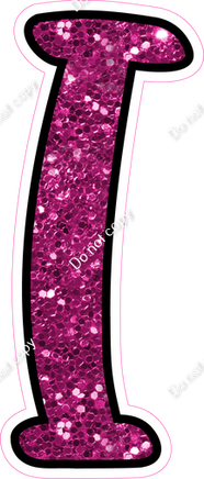 CUL 23.5" Individuals - Hot Pink Sparkle I