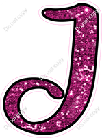 CUL 23.5" Individuals - Hot Pink Sparkle J