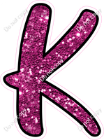 CUL 23.5" Individuals - Hot Pink Sparkle K
