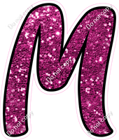 CUL 23.5" Individuals - Hot Pink Sparkle M