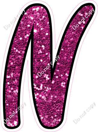 CUL 23.5" Individuals - Hot Pink Sparkle N