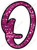 CUL 23.5" Individuals - Hot Pink Sparkle O