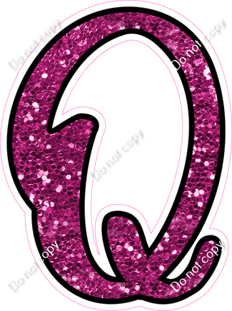 CUL 23.5" Individuals - Hot Pink Sparkle Q