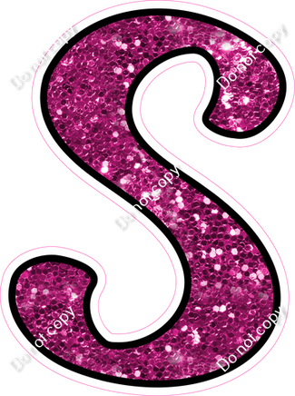 CUL 23.5" Individuals - Hot Pink Sparkle S