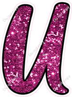 CUL 23.5" Individuals - Hot Pink Sparkle U