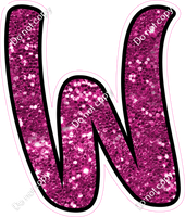 CUL 23.5" Individuals - Hot Pink Sparkle W