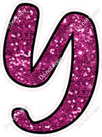 CUL 23.5" Individuals - Hot Pink Sparkle Y