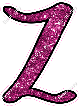 CUL 23.5" Individuals - Hot Pink Sparkle Z