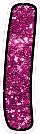 CUL 23.5" Individuals - Hot Pink Sparkle 1