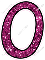 CUL 23.5" Individuals - Hot Pink Sparkle