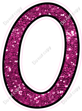 CUL 23.5" Individuals - Hot Pink Sparkle