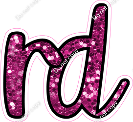 CUL 23.5" Individuals - Hot Pink Sparkle RD