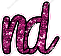 CUL 23.5" Individuals - Hot Pink Sparkle ND