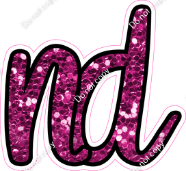 CUL 23.5" Individuals - Hot Pink Sparkle ND