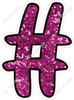 CUL 23.5" Individuals - Hot Pink Sparkle #