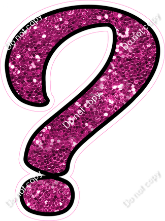 CUL 23.5" Individuals - Hot Pink Sparkle ?