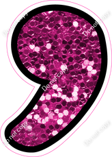 CUL 23.5" Individuals - Hot Pink Sparkle Apostrophe