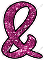 CUL 23.5" Individuals - Hot Pink Sparkle &