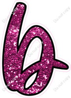 CUL 23.5" Individuals - Hot Pink Sparkle b