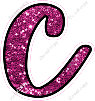 CUL 23.5" Individuals - Hot Pink Sparkle c