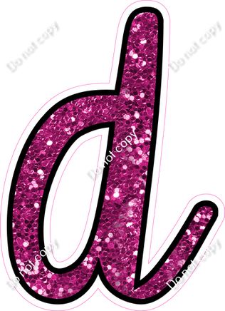 CUL 23.5" Individuals - Hot Pink Sparkle d