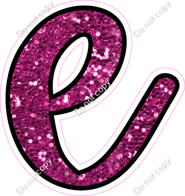 CUL 23.5" Individuals - Hot Pink Sparkle e