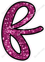 CUL 23.5" Individuals - Hot Pink Sparkle f