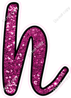 CUL 23.5" Individuals - Hot Pink Sparkle h