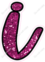 CUL 23.5" Individuals - Hot Pink Sparkle i