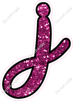 CUL 23.5" Individuals - Hot Pink Sparkle j