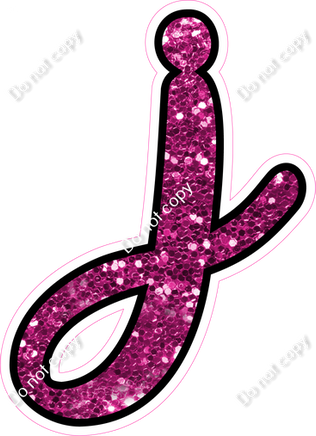CUL 23.5" Individuals - Hot Pink Sparkle j