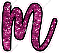 CUL 23.5" Individuals - Hot Pink Sparkle m