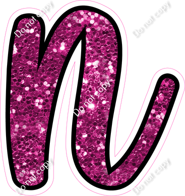 CUL 23.5" Individuals - Hot Pink Sparkle n