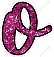 CUL 23.5" Individuals - Hot Pink Sparkle o