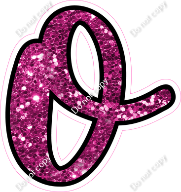 CUL 23.5" Individuals - Hot Pink Sparkle o