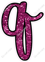 CUL 23.5" Individuals - Hot Pink Sparkle q