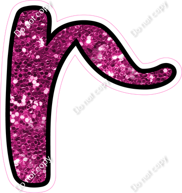 CUL 23.5" Individuals - Hot Pink Sparkle r