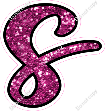 CUL 23.5" Individuals - Hot Pink Sparkle s