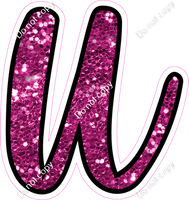 CUL 23.5" Individuals - Hot Pink Sparkle u