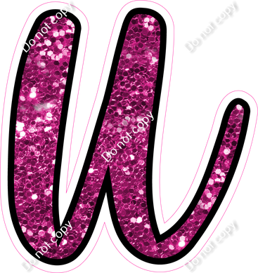 CUL 23.5" Individuals - Hot Pink Sparkle u