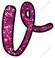 CUL 23.5" Individuals - Hot Pink Sparkle v