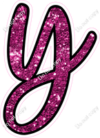 CUL 23.5" Individuals - Hot Pink Sparkle y