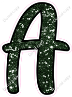 CUL 23.5" Individuals - Hunter Green Sparkle A