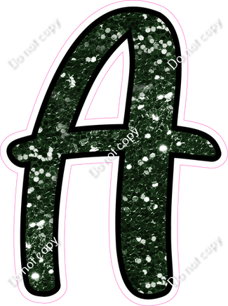 CUL 23.5" Individuals - Hunter Green Sparkle A