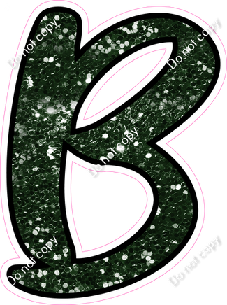 CUL 23.5" Individuals - Hunter Green Sparkle B