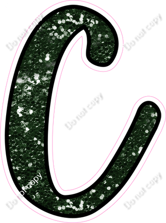 CUL 23.5" Individuals - Hunter Green Sparkle C